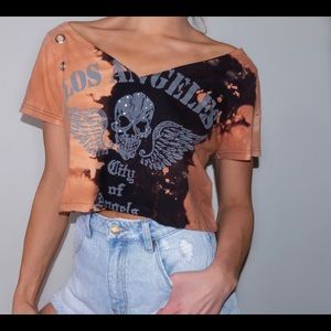 Reworked Acid Wash Los Angeles Tee M/L